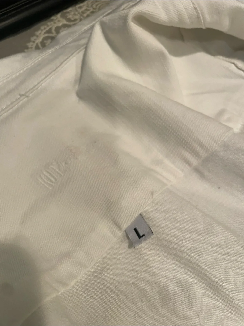 Kut from the Kloth White Denim Jean Jacket - Picture 2 of 4